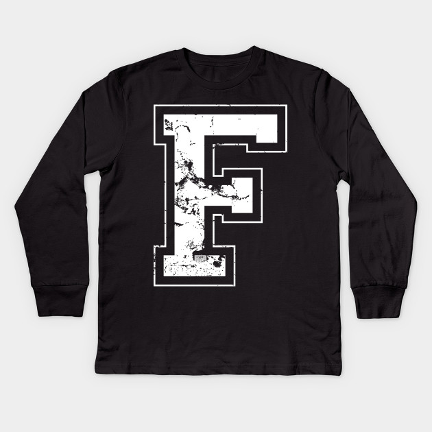 Initial Letter F White Jersey Sports Athletic Player